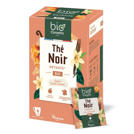 Thé noir Vanille Caramel Bio