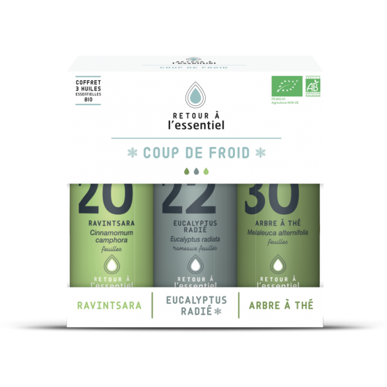 Coffret d’huiles essentielles Bio « COUP DE FROID »