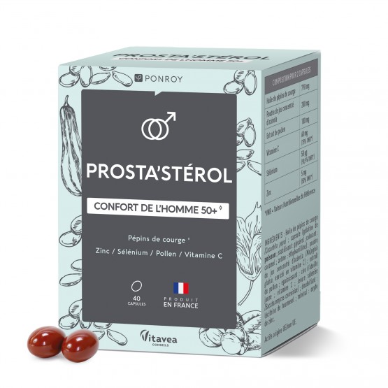 Complément Alimentaire Pour La Prostate Didacat - Avec Bêta-sitostérol, Zinc, Champignons - 60 Gélules