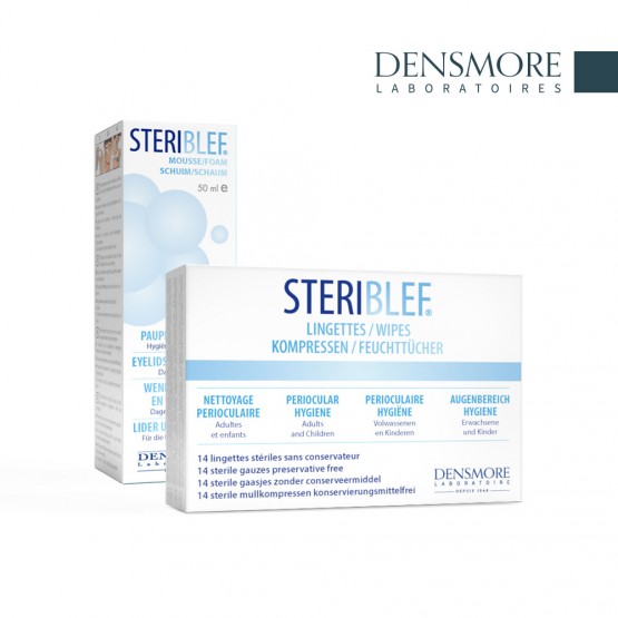 Densmore Steriblef lingettes stériles hygiène périoculaire - 14 lingettes