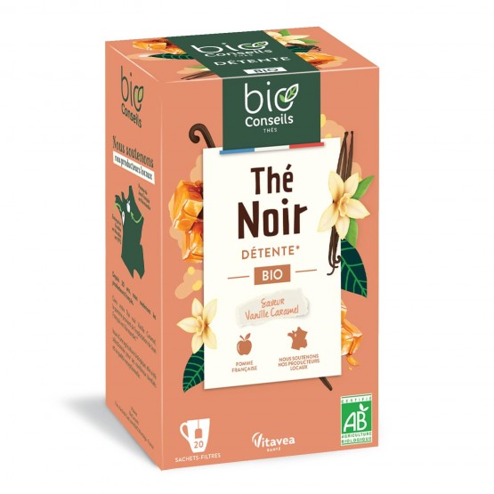 Thé noir Vanille Caramel Bio